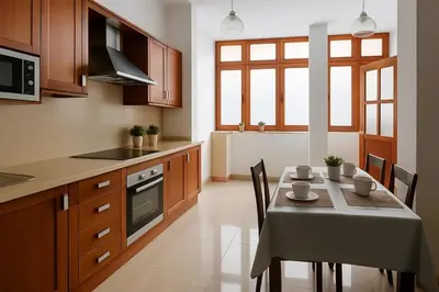 Una cocina o zona de cocina en Vegueta Cool Suites