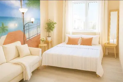 Cama o camas de una habitación en Arguinegin Gran Canaria Near the Beach with ocean view