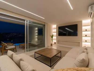 Zona de estar de Salobre Golf Villas Kaiman