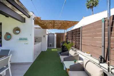 Un patio o zona al aire libre en Colorado Garden Maspalomas