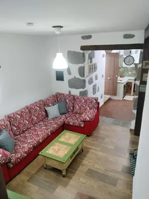 Zona de estar de Casa Gloria, encanto canario entre montaña y mar