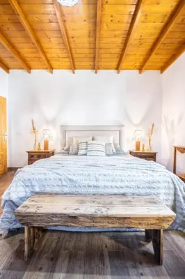 Cama o camas de una habitación en El Refugio de la Caridad