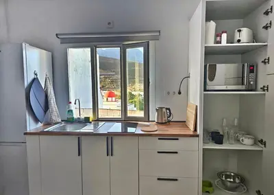 Una cocina o zona de cocina en Coqueto estudio en Agaete
