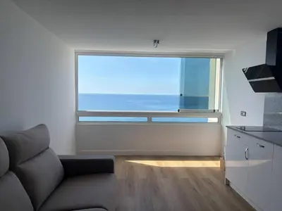 Una televisión o centro de entretenimiento en Relax Balcón de San Agustín