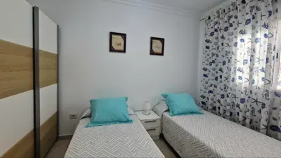 Cama o camas de una habitación en Jarilla House by Bahia Mar Canarias