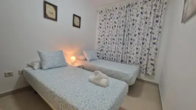 Cama o camas de una habitación en Jarilla House by Bahia Mar Canarias