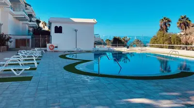 Piscina en o cerca de Fresh Flat with Terrace in Puerto Rico