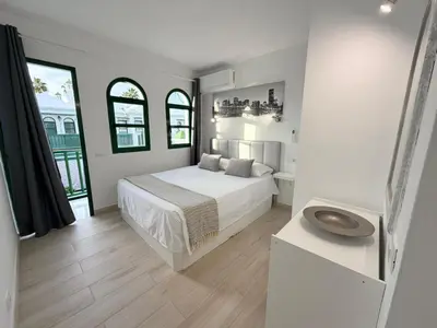Cama o camas de una habitación en Palms & Pool Dunaflor Verde