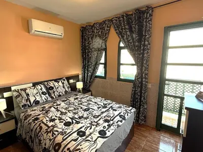 Cama o camas de una habitación en DunaFlor Verde Sunny Bungalow