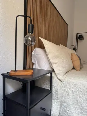 Cama o camas de una habitación en HostJimeno Otoño