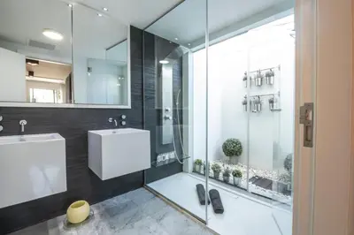 Un baño de Villa with swimming pool in Pasito Blanco T4