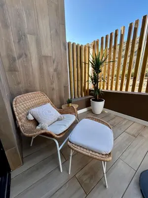 Un balcón o terraza de Apartamento acogedor Junto al Mar en Arguineguin
