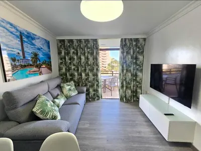 Zona de estar de Canary-holiday Apartament Juncos 1 Maspalomas