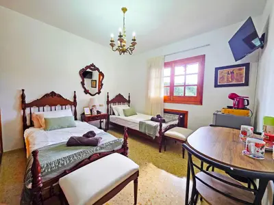 Cama o camas de una habitación en Pension Casa Esperanza