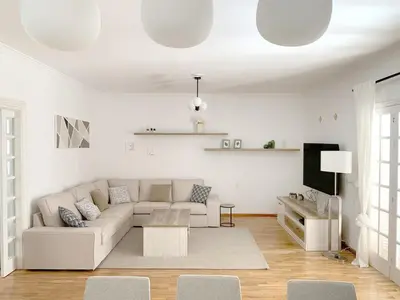 Zona de estar de Tropical Sunset House