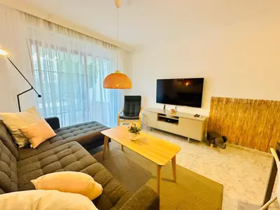 Una televisión o centro de entretenimiento en Casa Heidi