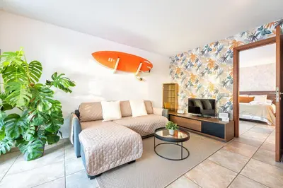 Cama o camas de una habitación en Oasis en San Agustín
