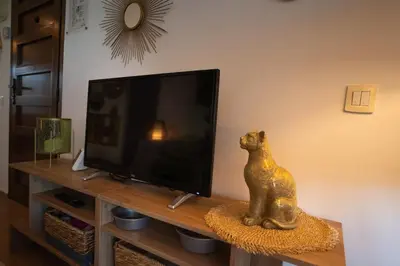 Una televisión o centro de entretenimiento en Canary-Holiday Balandros