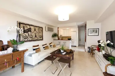 Una televisión o centro de entretenimiento en Chalet adosado en Pasito BM17