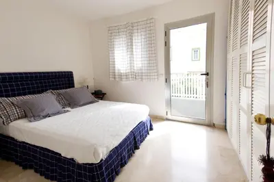 Cama o camas de una habitación en Chalet adosado en Pasito BM17