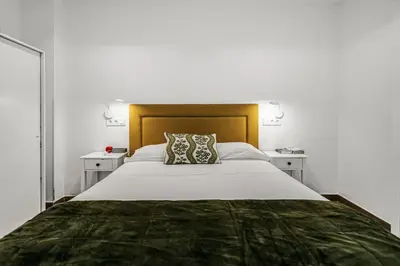 Cama o camas de una habitación en Taliarte Clavellinas