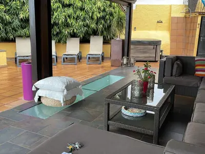 Plano de Holiday Home Haus mit Jacuzzi- Blick auf Berge- Meer und Ents by Interhome
