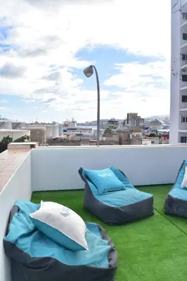 Zona de estar de La Isleta Nest Hostel