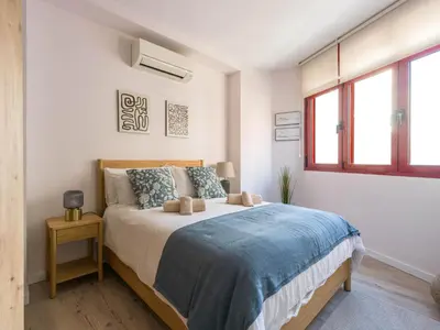 Cama o camas de una habitación en Amanece cerca de la Playa de Las Canteras BT2B