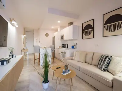 Una cocina o zona de cocina en Amanece cerca de la Playa de Las Canteras BT2B