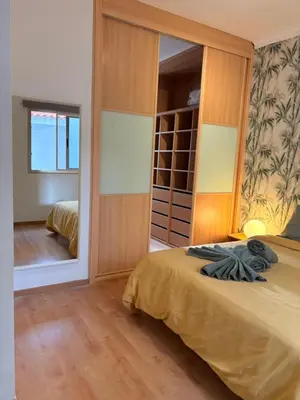 Cama o camas de una habitación en 3bedroom flat, 2 bath in Plaza de La feria