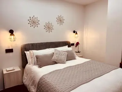 Cama o camas de una habitación en Loft Dalia Las Canteras Beach, free parking&wifi