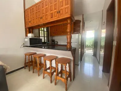 Una cocina o zona de cocina en Fantástico Bungalow Santa Clara