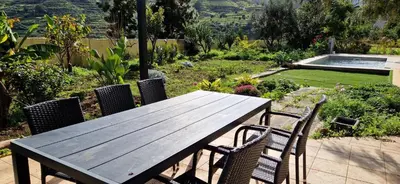 Jardín al aire libre en Villa with a private heated pool at more than 27ºC