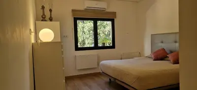 Cama o camas de una habitación en Villa with a private heated pool at more than 27ºC