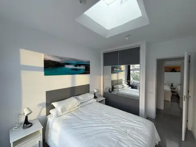 Cama o camas de una habitación en Puerto Rico Apartment, Newly renovated, Centre of Puerto Rico, 3 Bedrooms