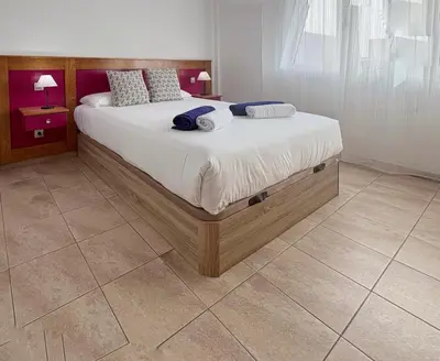 Cama o camas de una habitación en Pablo House Beach