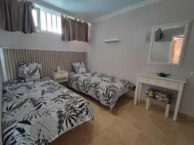 Cama o camas de una habitación en Apartamento near jumbo