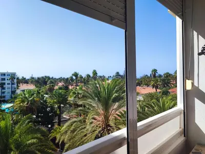 Un balcón o terraza de Apartamento near jumbo