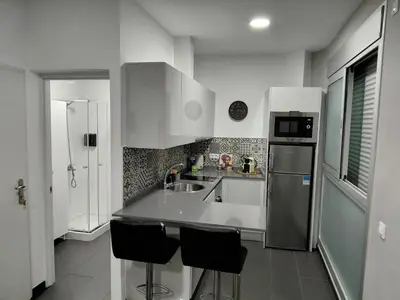 Una cocina o zona de cocina en Apolo Studio