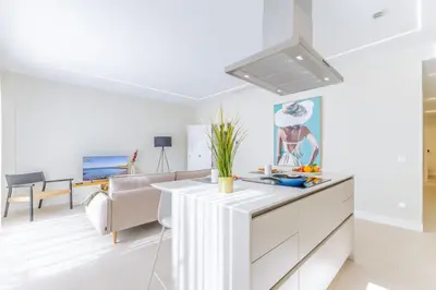 Zona de estar de Brisamar Suites II by VillaGranCanaria