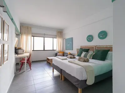 Cama o camas de una habitación en Apartamento Playa 42