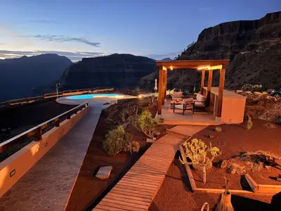Paisaje cerca de este chalet de montaña