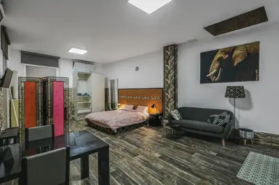 Cama o camas de una habitación en Yoga Loft Canteras