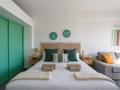 Cama o camas de una habitación en Apartamento Playa 57