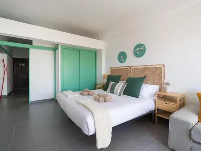 Cama o camas de una habitación en Apartamento Playa 57