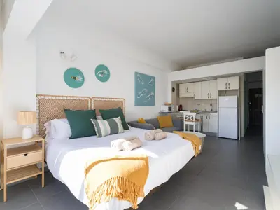 Una cocina o zona de cocina en Apartamento Playa 58
