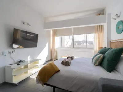 Cama o camas de una habitación en Apartamento Playa 58