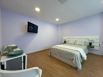 Cama o camas de una habitación en Padilla Beach Flat