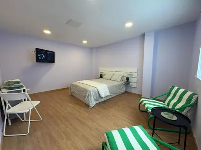 Cama o camas de una habitación en Padilla Beach Flat