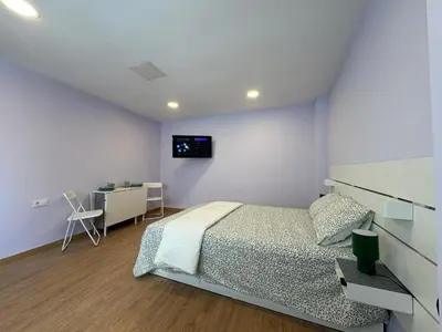 Cama o camas de una habitación en Padilla Beach Flat
